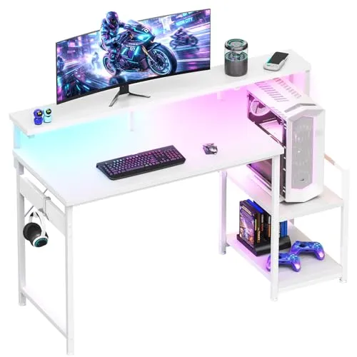 AODK 48 inch gaming desk, White