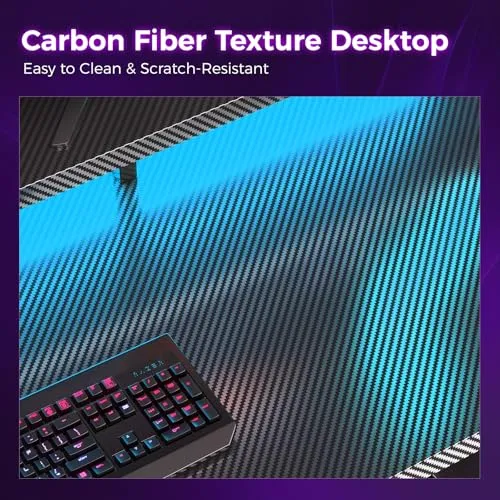 Carbon-Fiber Texture Top — AODK 48 inch gaming desk